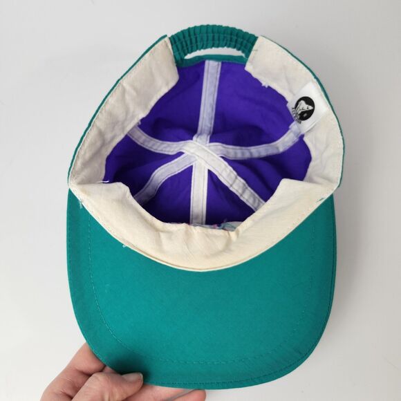 Vtg 80s Alaska Hat Retro Streetwear Futurism Hiphop Urban Trucker Colorblock 90s - Picture 5 of 7